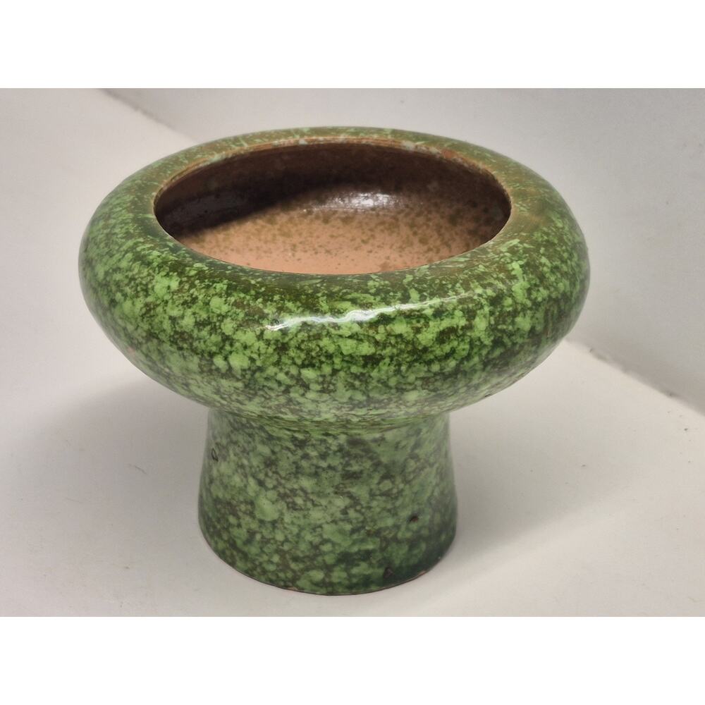 Vintage Mid Century Italian Pottery Melrose Green Vase Planter